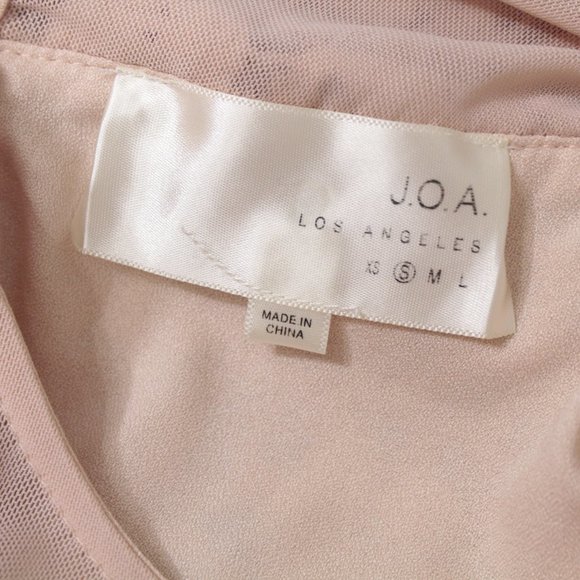 Revolve J.O.A. Blush Pink Crochet Lace Dress - Picture 13 of 14